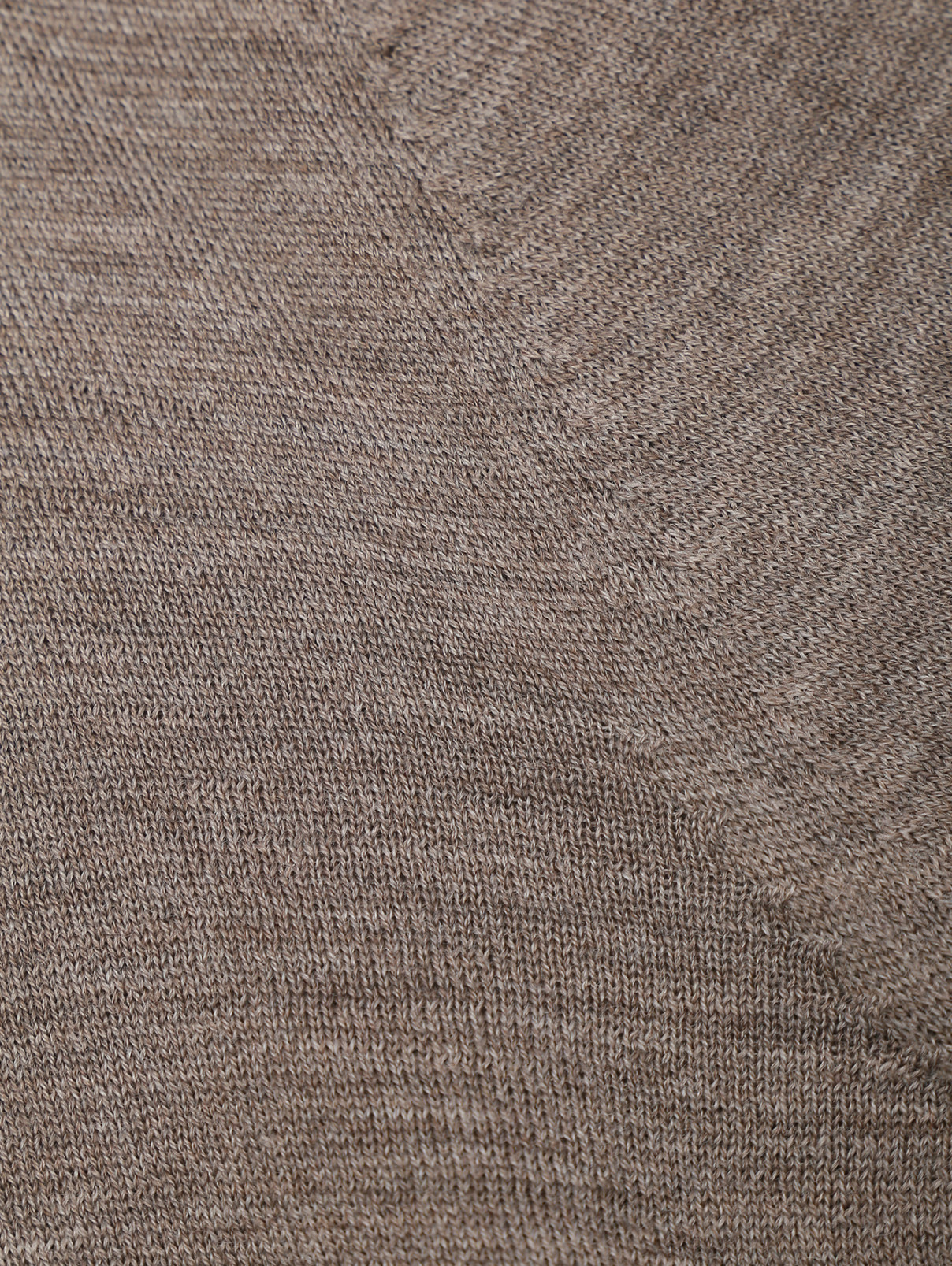Водолазка из шерсти мелкой вязки LARDINI  –  Деталь  – Цвет:  Коричневый