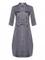 Платье из смешанного льна с накладными карманами Panicale Cashmere  –  Общий вид