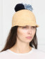 Шляпа из соломы с декоративной отделкой Federica Moretti  –  МодельОбщийВид