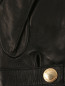 Перчатки из кожи с принтом Moschino Couture  –  Деталь