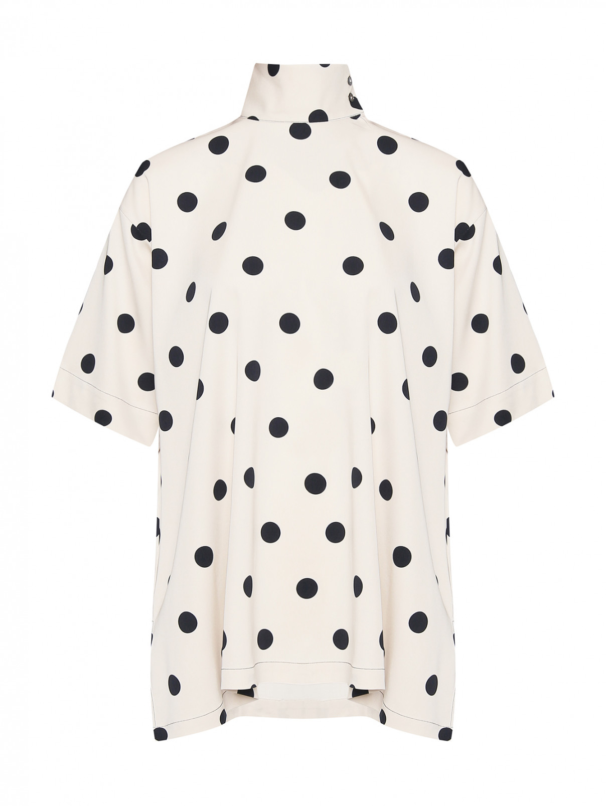 Блуза свободного кроя с узором "горох" Paul Smith  –  Общий вид  – Цвет:  Узор