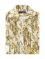 Рубашка из льна с короткими рукавами и узором LARDINI  –  Общий вид