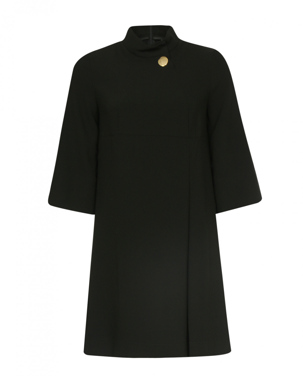 Базовое платье с длинным рукавом Tara Jarmon  –  Общий вид  – Цвет:  Черный