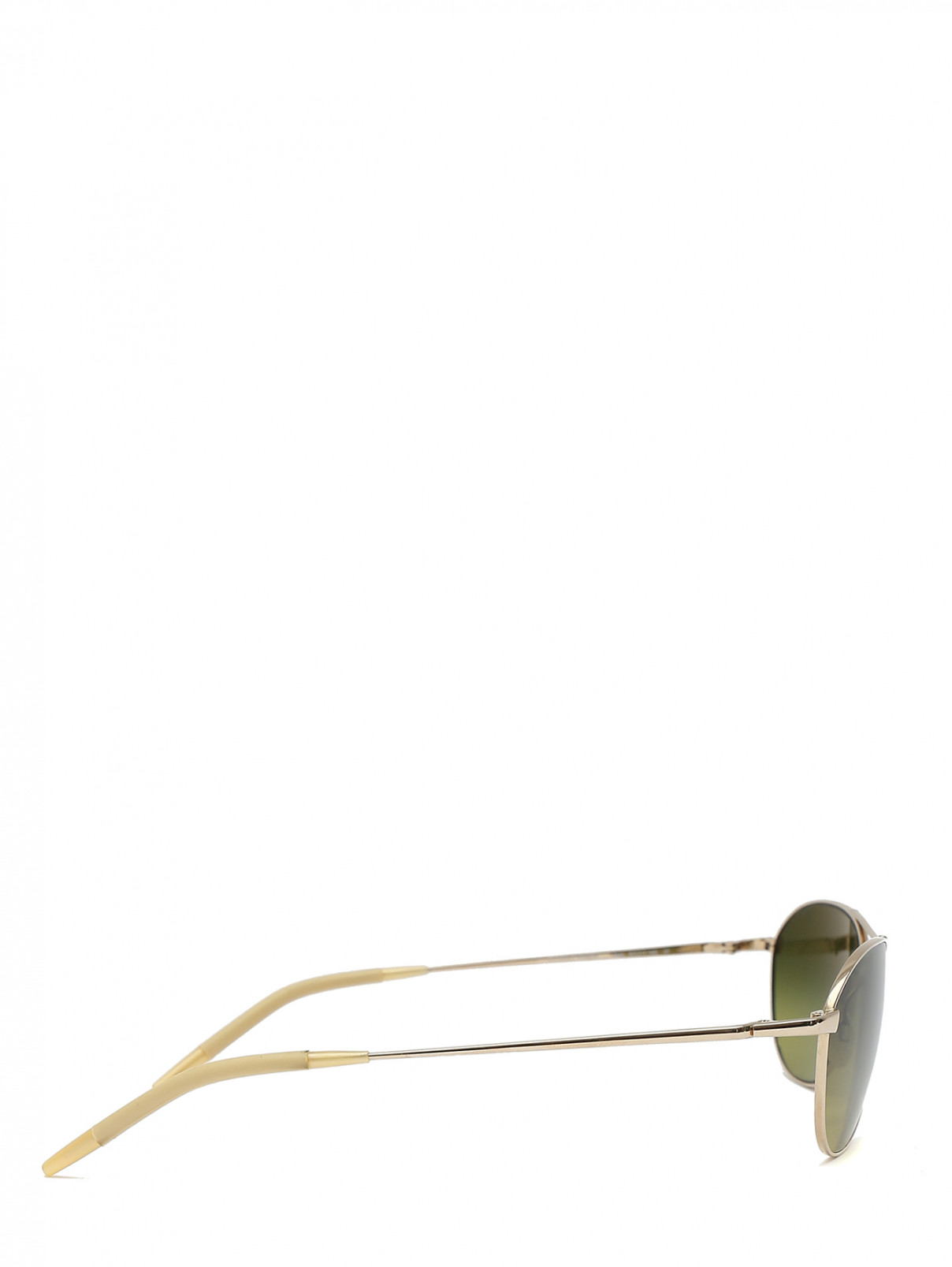 Очки солнцезащитные овальной формы Oliver Peoples  –  Обтравка2  – Цвет:  Золотой