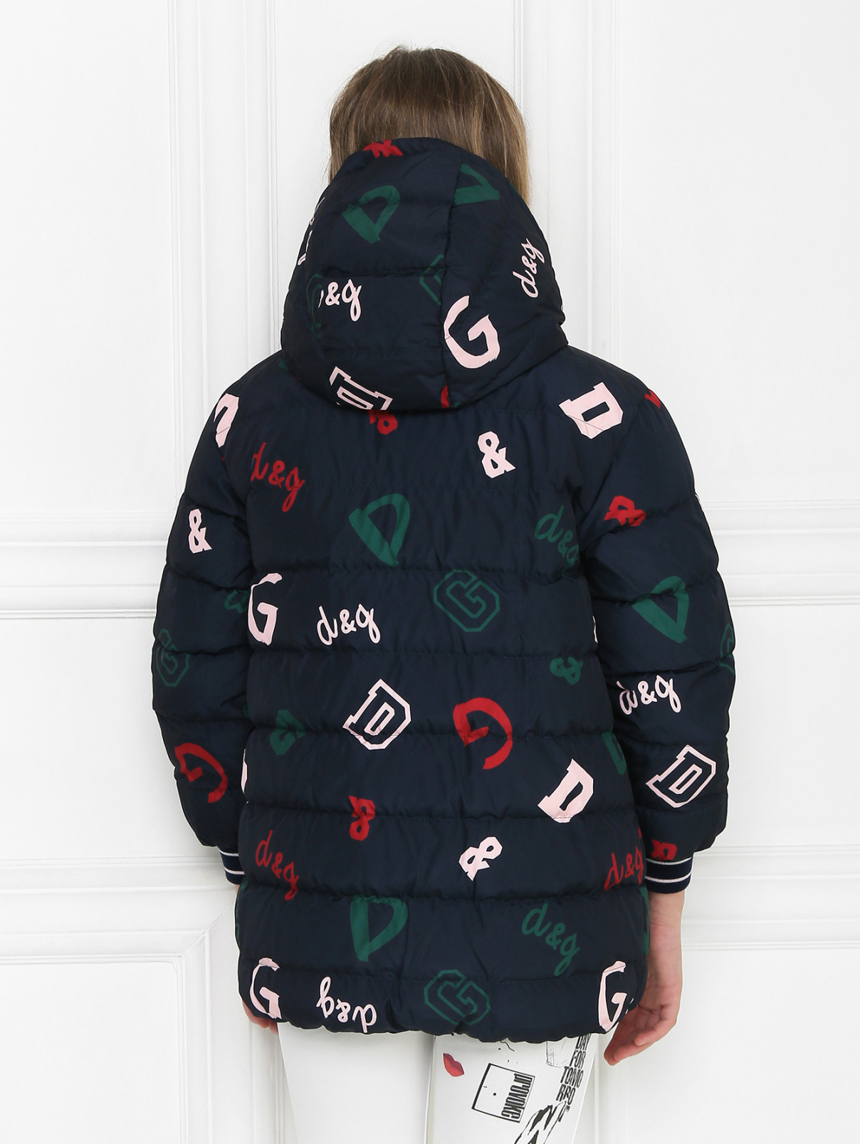 Двусторонняя куртка с капюшоном Dolce & Gabbana  –  МодельВерхНиз1  – Цвет:  Узор