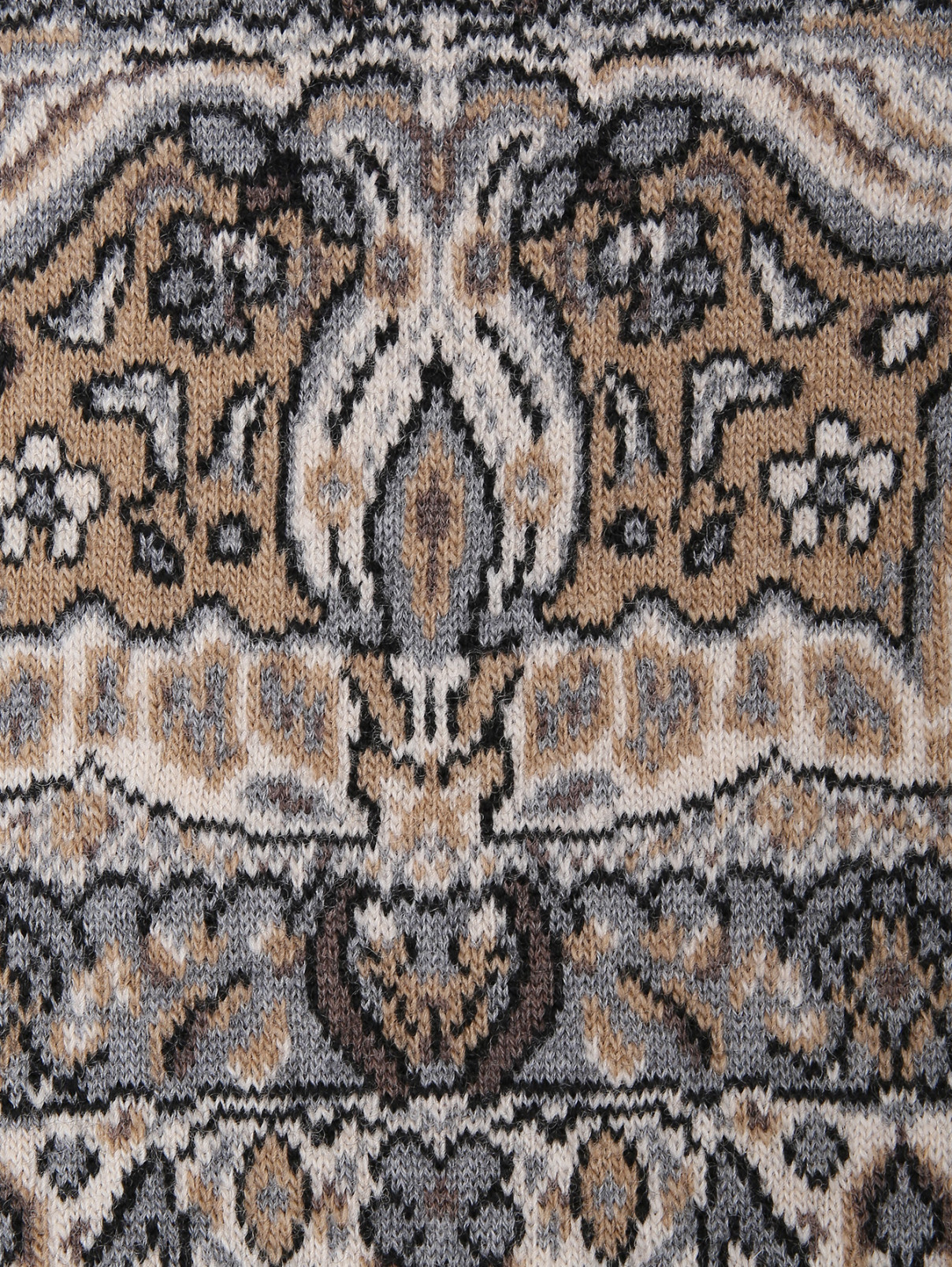 Свитер из шерсти с узором Antonio Marras  –  Деталь  – Цвет:  Бежевый