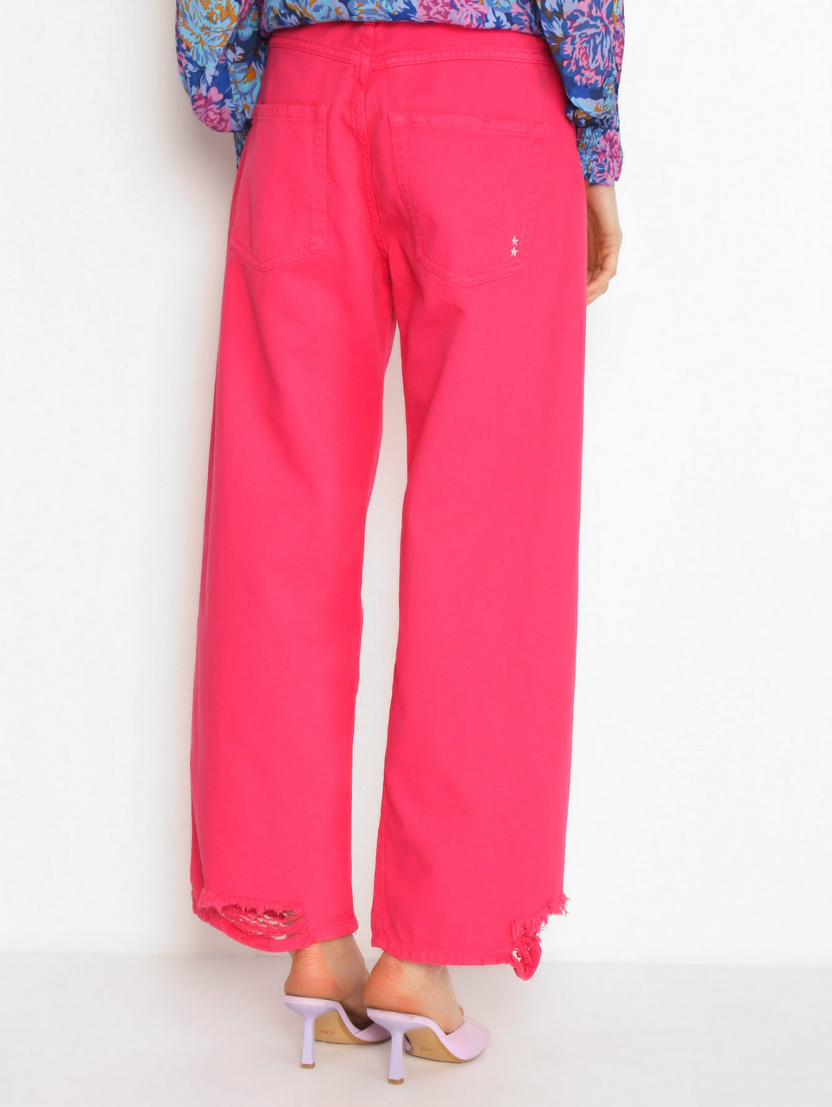 Цветные джинсы из хлопка Icon Denim La  –  МодельВерхНиз1  – Цвет:  Красный