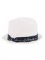 Шляпа из соломы с контрастной лентой Armani Junior  –  Обтравка2