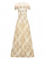 Платье-макси декорированное пайетками Elisabetta Franchi  –  Общий вид