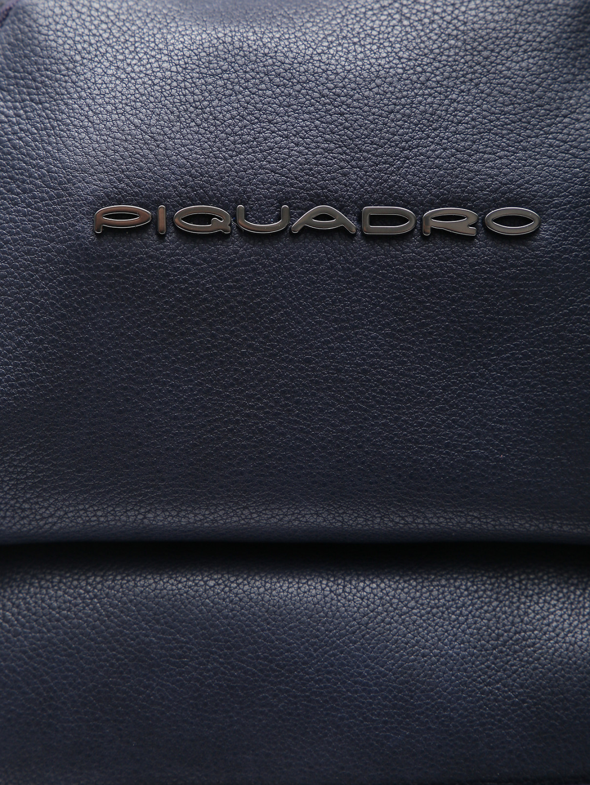Сумка из кожи с логотипом Piquadro  –  Деталь  – Цвет:  Синий
