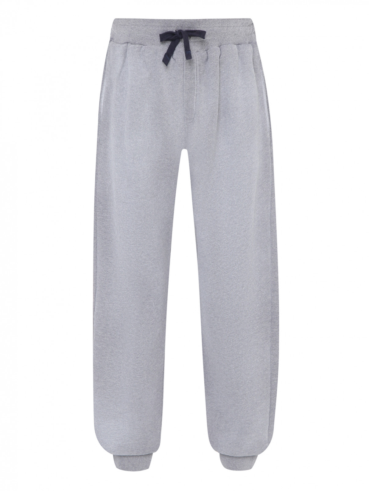 Трикотажные брюки на резинке Dolce & Gabbana  –  Общий вид  – Цвет:  Серый