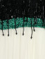 Платье-макси декорированное перьями страуса Andrew GN  –  Деталь