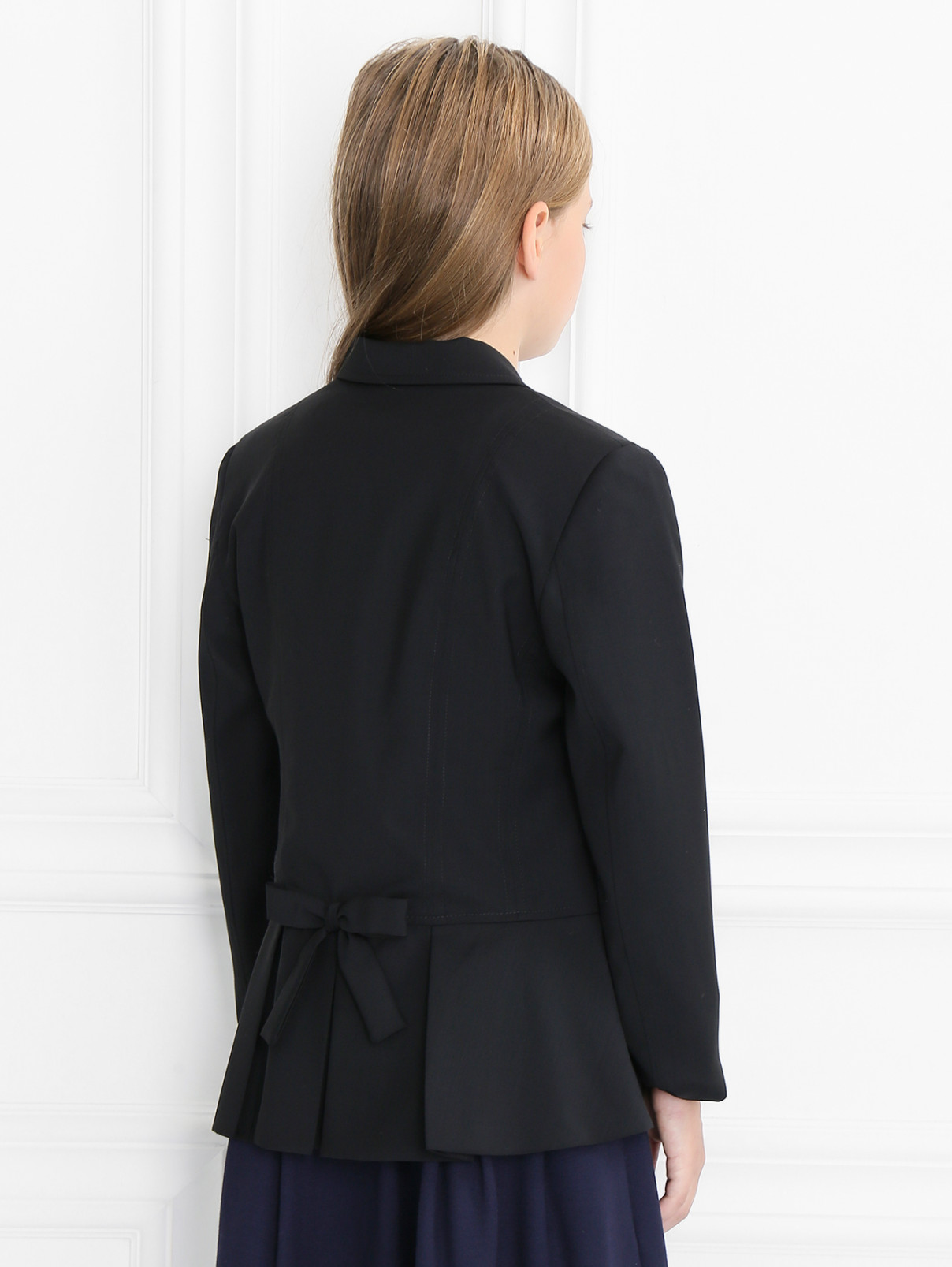 Жакет из шерсти классический Aletta Couture  –  Модель Верх-Низ1  – Цвет:  Черный