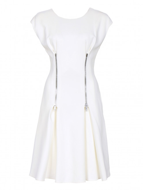 Платье с коротким рукавом с декоративными молниями Sportmax - Общий вид