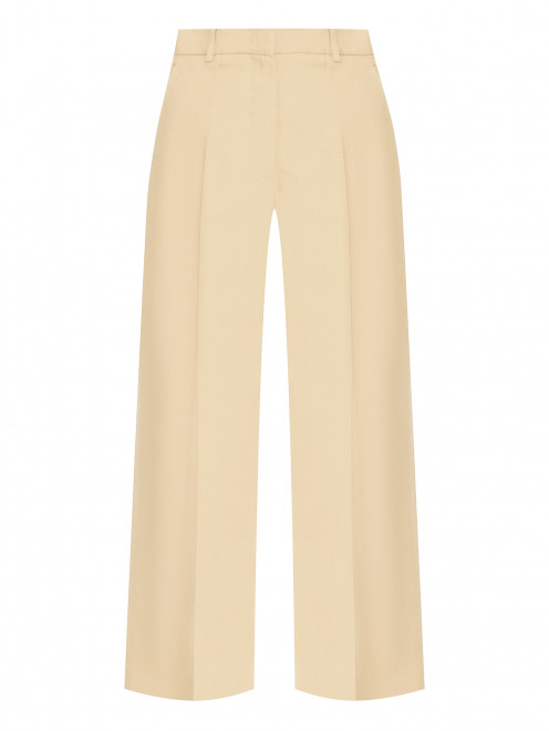 Брюки из хлопка и льна Weekend Max Mara - Общий вид