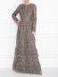 Платье, декорированное бисером Alberta Ferretti  –  МодельОбщийВид