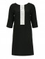 Платье-мини шелка с контрастной отделкой и рукавами 3/4 Moschino  –  Общий вид