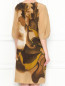 Платье из шелка свободного кроя с узором Alberta Ferretti  –  МодельВерхНиз1