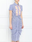 Платье из хлопка с узором "полоска" Moschino Boutique  –  МодельВерхНиз