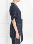 Жакет в пижамном стиле из шелка с узором Erika Cavallini  –  Модель Верх-Низ2