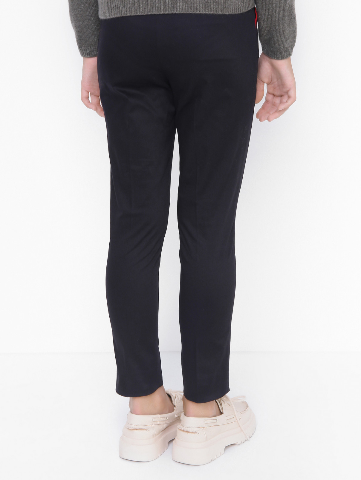 Прямые брюки со стрелками Dolce & Gabbana  –  МодельВерхНиз1  – Цвет:  Черный