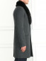 Пальто из шерсти с пуховым подкладом Ermanno Scervino  –  Модель Верх-Низ2