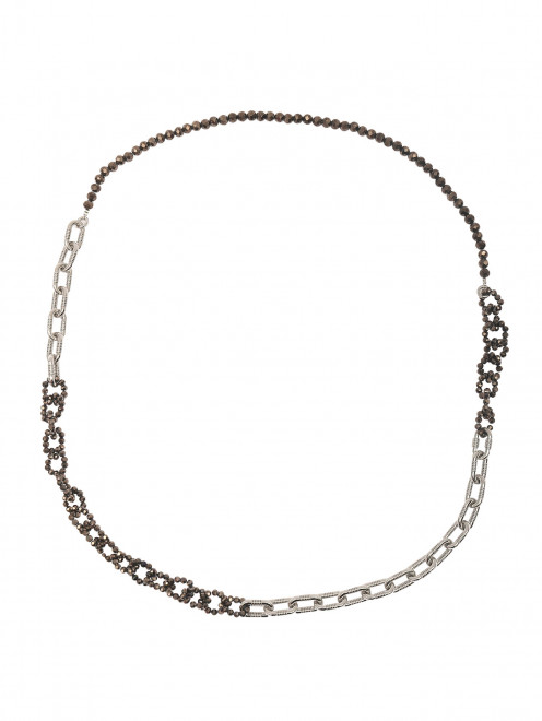 Ожерелье из металла с камнями - Общий вид