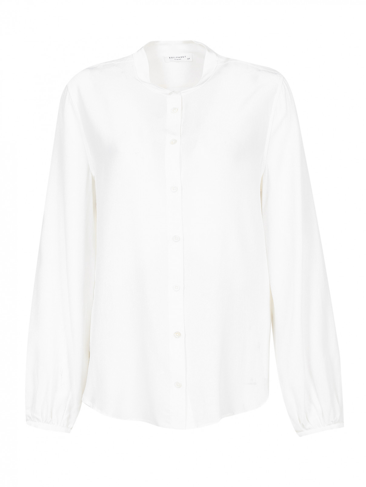 Блуза из шелка Equipment  –  Общий вид  – Цвет:  Белый