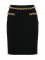 Стеганая юбка-карандаш с декоративной отделкой Moschino Couture  –  Общий вид