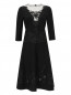 Платье из шерсти с объемной вышивкой Ermanno Scervino  –  Общий вид