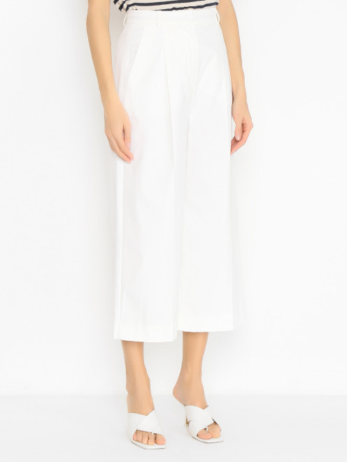 Брюки из хлопка широкого кроя Max Mara - МодельВерхНиз