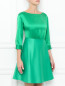 Платье-мини из смешанного шелка с рукавами 3/4 Emporio Armani  –  Модель Верх-Низ
