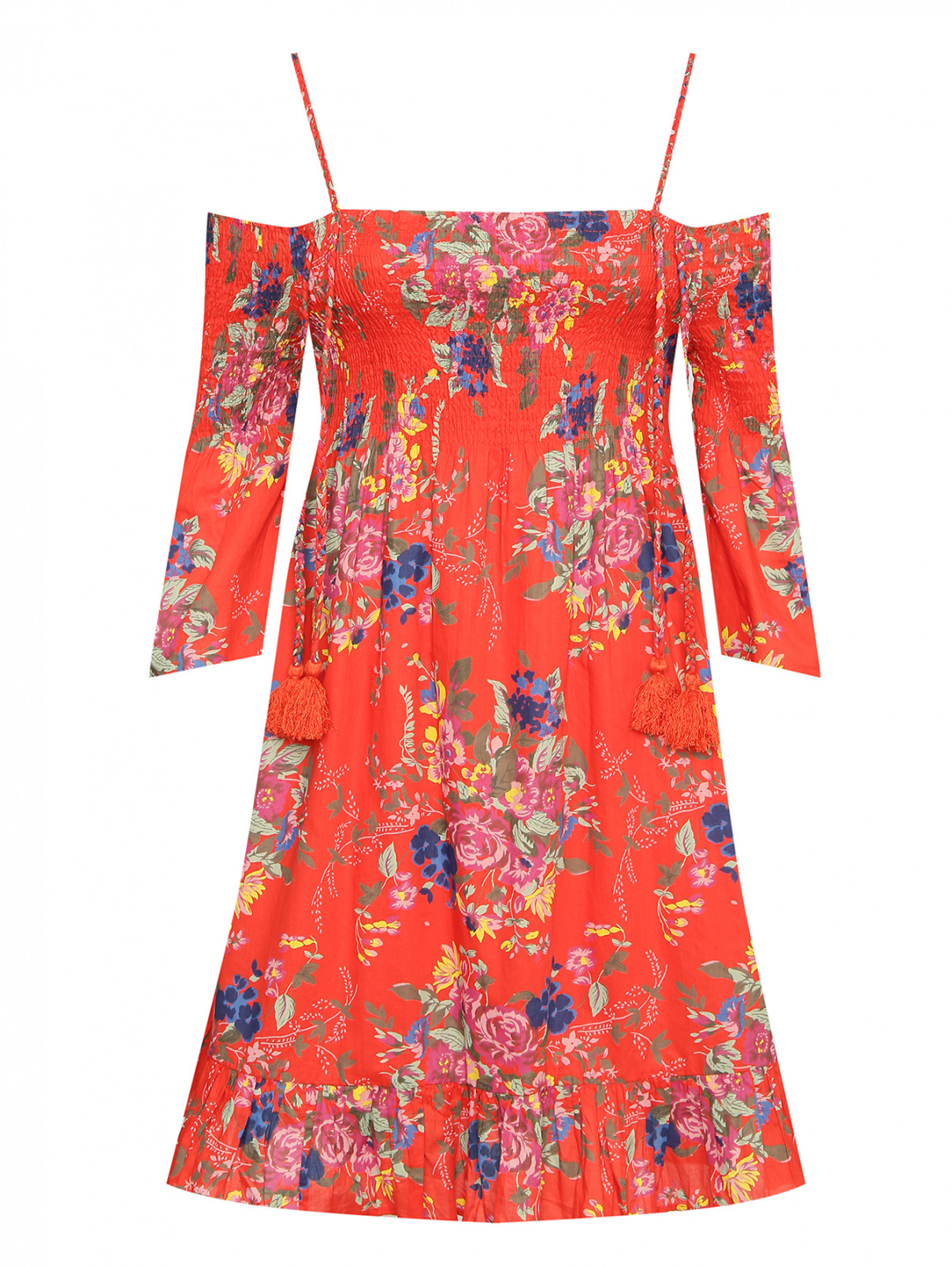 Платье из хлопка с цветочным узором My Twin  –  Общий вид