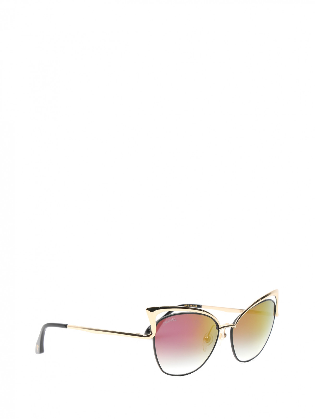 Cолнцезащитные очки в металлической оправе Dita  –  Обтравка1  – Цвет:  Золотой