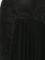 Юбка-миди из шелка с кружевом и плиссировкой Alberta Ferretti  –  Деталь