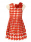 Платье с узором "гусиная лапка" и декоративным бантом Simonetta  –  Общий вид