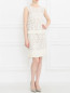 Кружевное платье-мини из хлопка Alberta Ferretti  –  Модель Общий вид