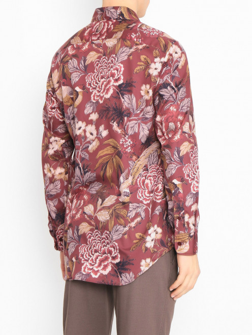 Рубашкка с цветочным узором - МодельВерхНиз1