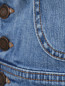 Укороченный топ из денима с накладным карманом Moschino Couture  –  Деталь
