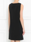 Платье с узором без рукавов Moschino Boutique  –  МодельВерхНиз1