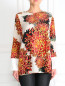 Блуза из шелка с цветочным узором Sportmax  –  Модель Верх-Низ