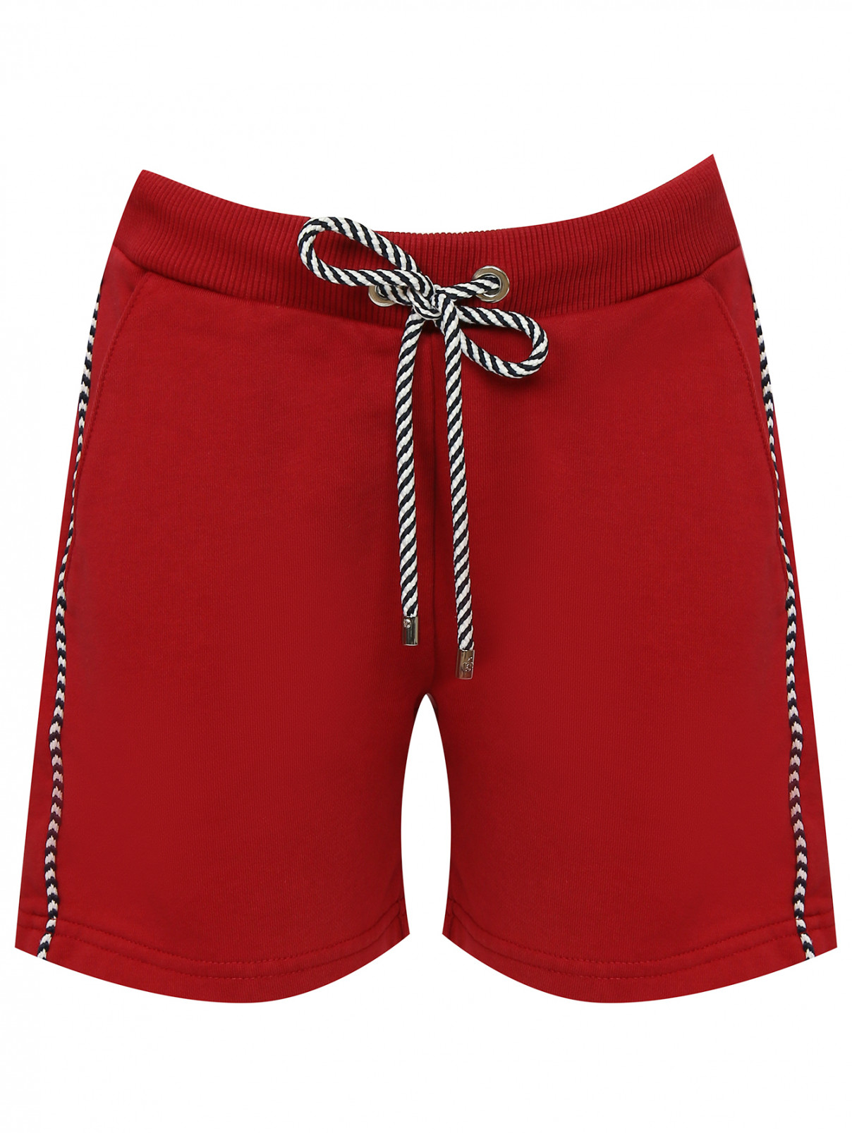 Трикотажные шорты из хлопка BOSCO  –  Общий вид  – Цвет:  Красный