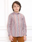 Рубашка из хлопка с узором "полоска" Paul Smith Junior  –  Модель Верх-Низ