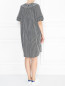 Платье из хлопка с узором "полоска" Marina Rinaldi  –  МодельВерхНиз1