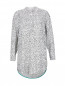 Удлиненная блуза из льна с узором Paul Smith  –  Общий вид