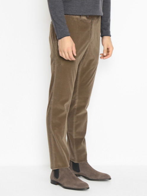 Вельветовые брюки с карманами PT Torino - МодельВерхНиз
