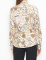 Блуза из шёлка с узором Moschino  –  МодельВерхНиз1