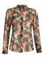 Блуза из шелка с цветочным узором Philosophy di Lorenzo Serafini  –  Общий вид