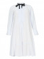 Платье-мини из шелка свободного кроя с контрастной отделкой Dorothee Schumacher  –  Общий вид