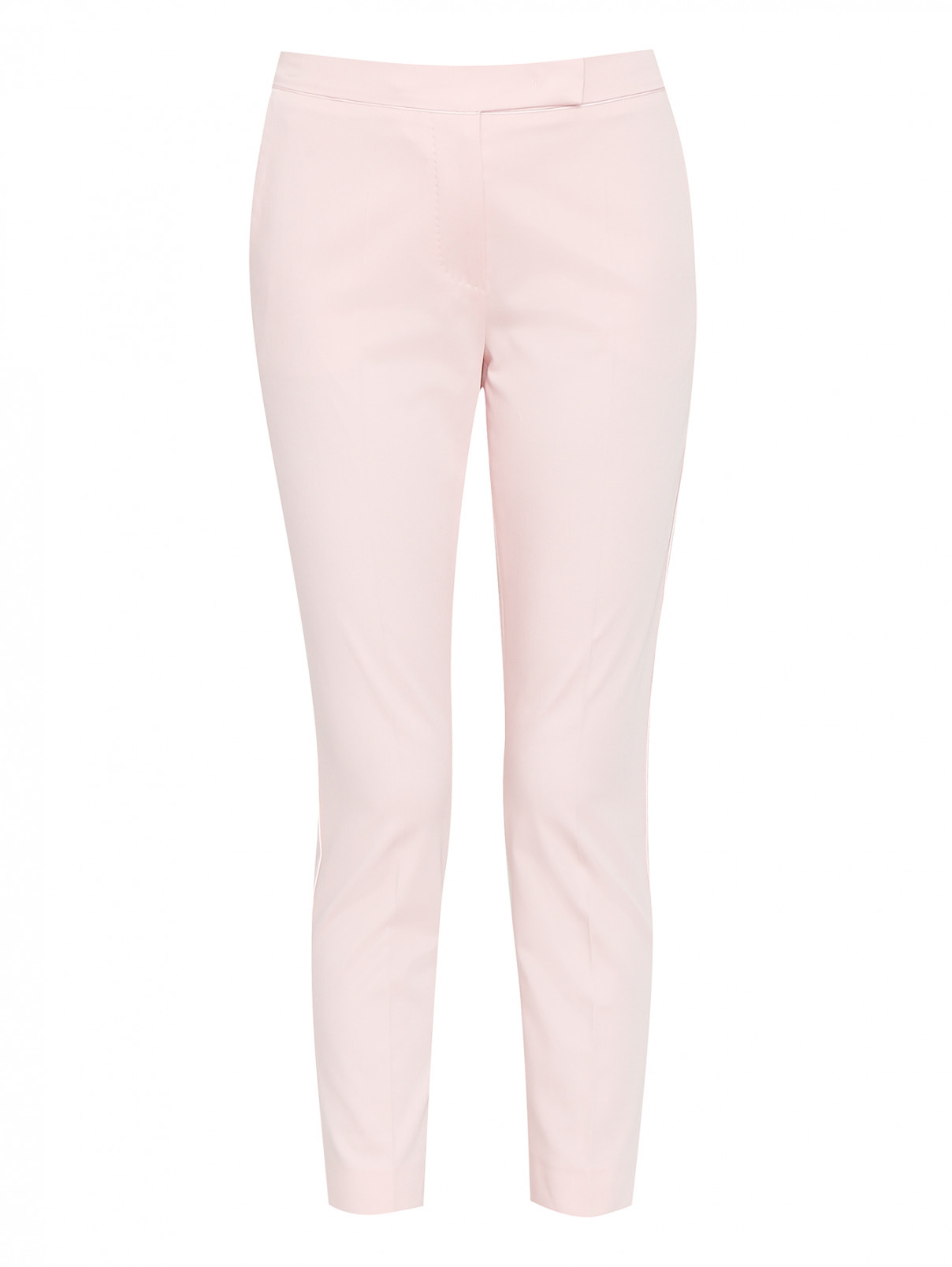 Укороченные брюки из хлопка Max Mara  –  Общий вид  – Цвет:  Розовый